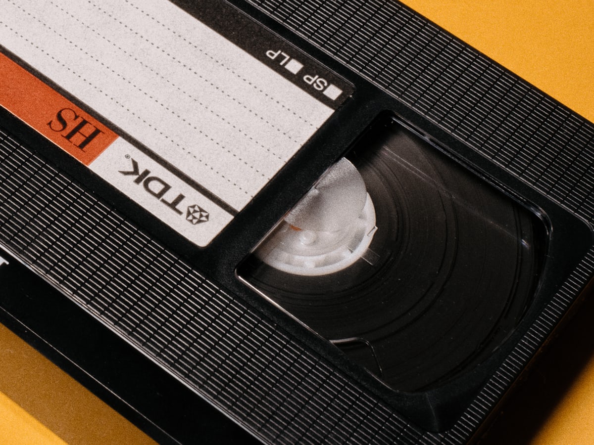 Various VHS tapes that can be converted